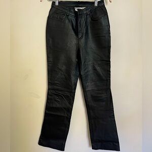 100% Real Leather Pants size 6!